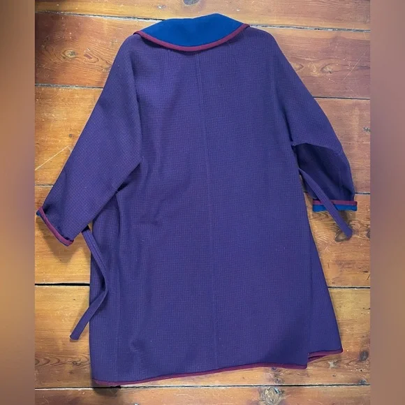 VTG Pendleton virgin wool wrap coat, large - Picture 6 of 14